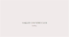 Desktop Screenshot of oakleycountryclub.org