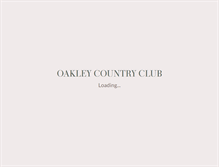 Tablet Screenshot of oakleycountryclub.org